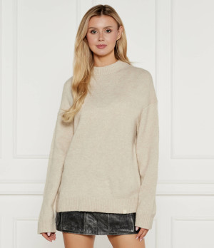Calvin Klein Jeans Sweter | Loose fit | z dodatkiem wełny