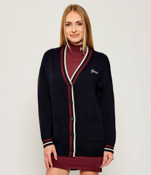 GUESS ACTIVE Kardigan SABINA | Oversize fit | z dodatkiem wełny