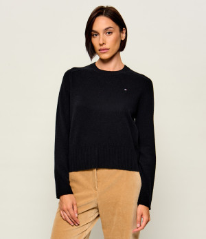 Tommy Hilfiger Wełniany sweter | Slim Fit