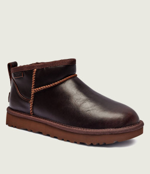 UGG Śniegowce Classic Ultra Mini | skóra | wełna