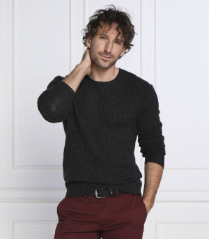 POLO RALPH LAUREN Wełniany sweter | Slim Fit | z dodatkiem kaszmiru