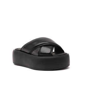 Calvin Klein Skórzane klapki BUBBLE SLIDE