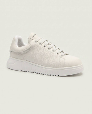 Emporio Armani Skórzane sneakersy