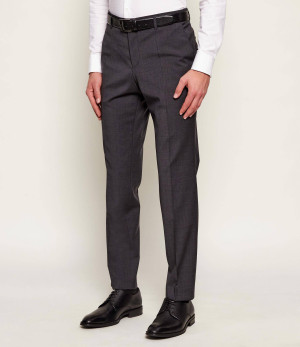 BOSS BLACK Wełniane spodnie H-Genius-MM-251 | Slim Fit