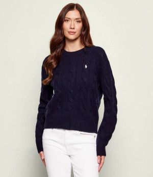 POLO RALPH LAUREN Wełniany sweter | Loose fit | z dodatkiem kaszmiru