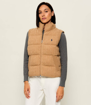 POLO RALPH LAUREN Wełniany bezrękawnik | Regular Fit | z dodatkiem kaszmiru