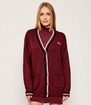 GUESS ACTIVE Kardigan SABINA | Oversize fit | z dodatkiem wełny