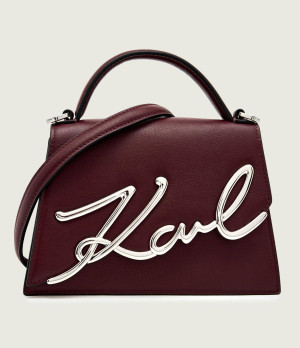 Karl Lagerfeld Skórzany kuferek k/signature 2.0