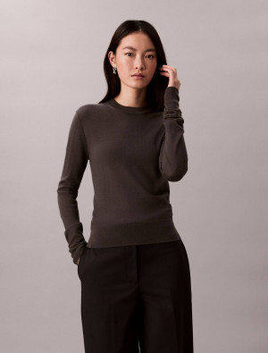 Calvin Klein Sweter | Regular Fit | z dodatkiem wełny