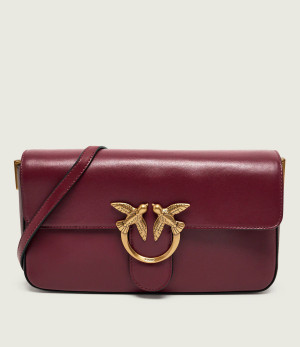 Pinko Skórzana listonoszka Love One Slouchy Classic