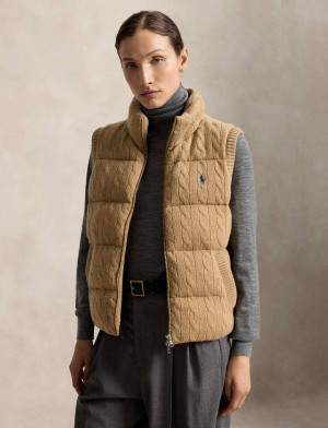 POLO RALPH LAUREN Wełniany bezrękawnik | Regular Fit | z dodatkiem kaszmiru