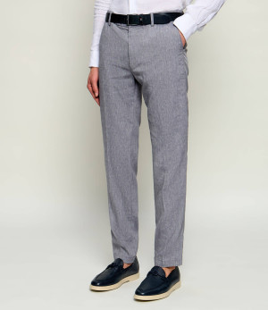 BOSS BLACK Lniane spodnie chino H-Kane1-RDS | Regular Fit