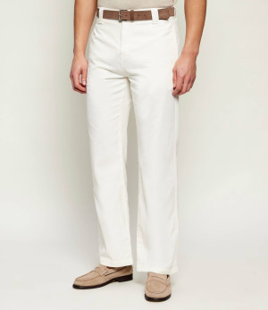 La Martina Spodnie chino | Regular Fit | z dodatkiem lnu
