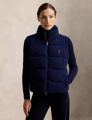 POLO RALPH LAUREN Wełniany bezrękawnik | Regular Fit | z dodatkiem kaszmiru
