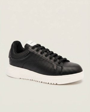 Emporio Armani Skórzane sneakersy