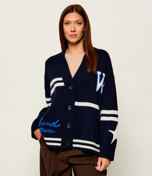 Weekend MaxMara Wełniany kardigan Wkdbelgio | Oversize fit