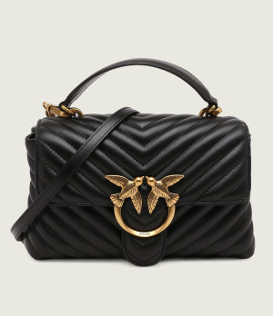 Pinko Skórzany kuferek LOVE LADY PUFF
