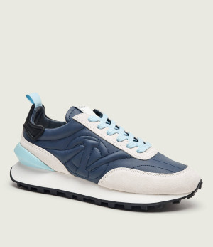 Iceberg Skórzane sneakersy LOOP | zamsz