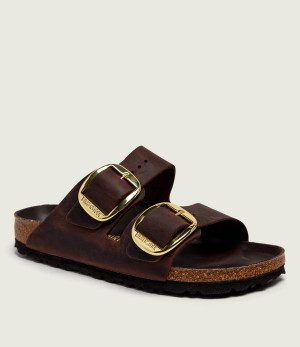 Birkenstock Skórzane klapki Arizona Big Buckle | narrow fit