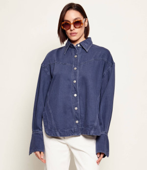BOSS ORANGE Jeansowa koszula C_OVERSHIRT 1.0 | Oversize fit
