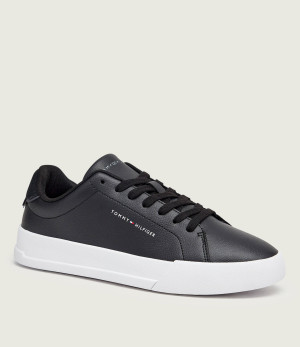 Tommy Hilfiger Skórzane sneakersy Court Core | zamsz