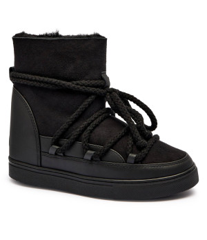 INUIKII Śniegowce Classic Wedge | zamsz | wełna