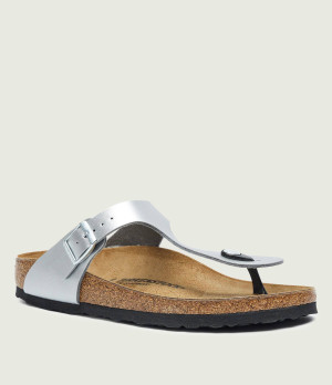Birkenstock Japonki Gizeh | z dodatkiem skóry | narrow fit