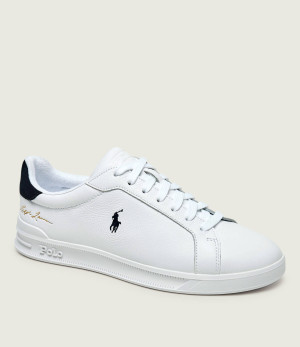 POLO RALPH LAUREN Skórzane sneakersy Heritage Court | zamsz