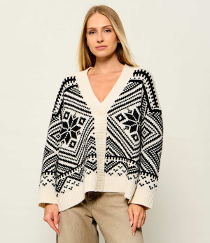 Weekend MaxMara Wełniany kardigan Wkdbelgio | Oversize fit