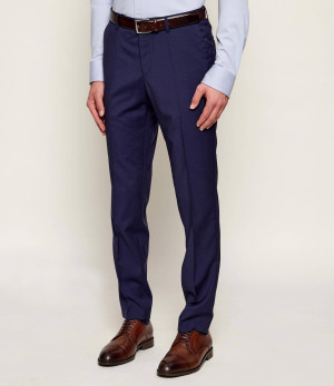 BOSS BLACK Wełniane spodnie H-Genius-MM-251 | Slim Fit