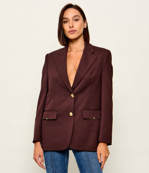 Elisabetta Franchi Marynarka | Oversize fit | z dodatkiem wełny