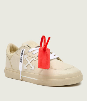 OFF-WHITE Skórzane sneakersy VULC LOW