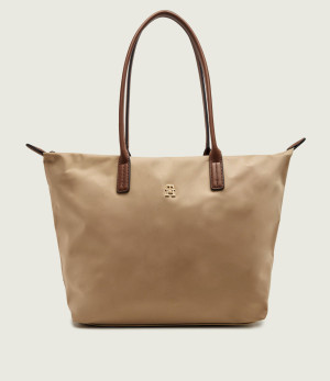 Tommy Hilfiger Shopperka Popette | z dodatkiem skóry