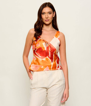 Desigual Satynowa bluzka Pire | Regular Fit