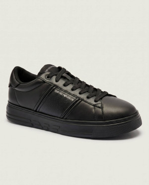 Emporio Armani Skórzane sneakersy