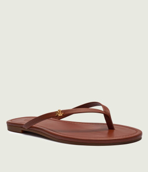 LAUREN RALPH LAUREN Skórzane japonki Raquel