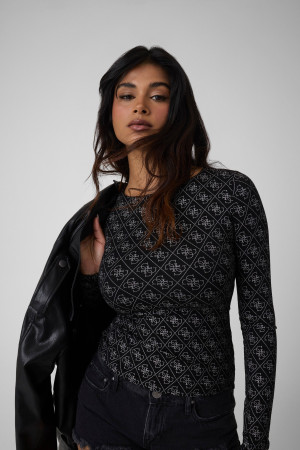 GUESS Bluzka Teodora | Slim Fit