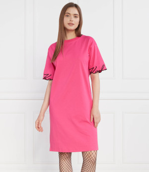 Karl Lagerfeld Sukienka karl signature slv hem