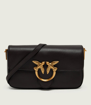 Pinko Skórzana listonoszka Love One Slouchy Mini
