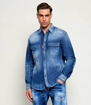 Dsquared2 Jeansowa koszula Canadian Vintage | Regular Fit