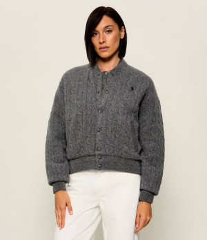 POLO RALPH LAUREN Wełniana kurtka bomber | Relaxed fit | z dodatkiem kaszmiru