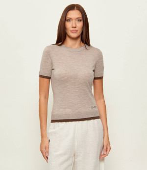 GUESS Wełniany sweter STORMI | Slim Fit