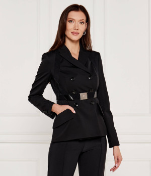 Elisabetta Franchi Żakiet | Slim Fit | z dodatkiem wełny