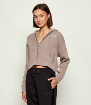 GUESS ACTIVE Sweter FLAMINIA | Cropped Fit | z dodatkiem wełny