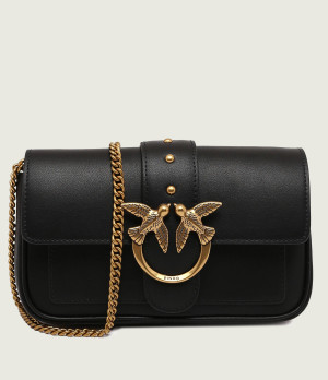 Pinko Skórzana torebka na ramię LOVE ONE POCKET C