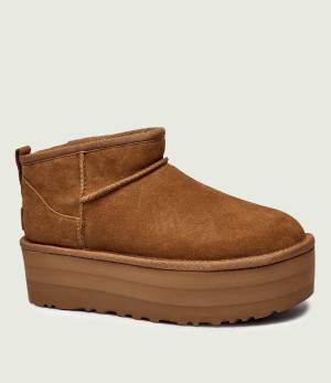 UGG Śniegowce CLASSIC ULTRA MINI | wełna | zamsz