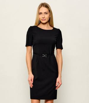 BOSS BLACK Wełniana sukienka Daleah