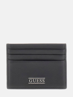 Guess Skórzane etui na karty BOSTON