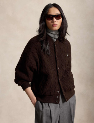 POLO RALPH LAUREN Wełniana kurtka bomber | Relaxed fit | z dodatkiem kaszmiru