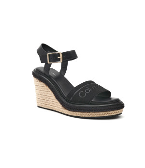 Calvin Klein Skórzane koturny Wedge